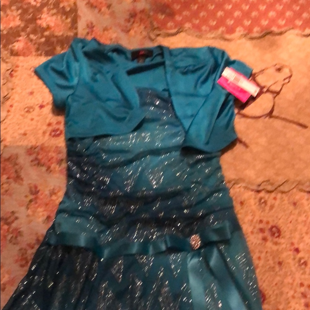 Teal dress